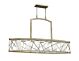 Nest 6 Light Island Chandelier Silver Leaf - HK/NEST6 ISLE SL