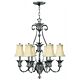 Plantation 7 Light Chandelier Polished Antique Nickel - HK/PLANT7 PL