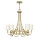 Sabina 5 Light Chandelier Silver Leaf - HK/SABINA5