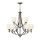 Truman 9 Light Chandelier Antique Nickel - HK/TRUMAN9