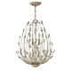 Tulah 4 Light Two Tier Chandelier Silver Leaf - HK/TULAH4