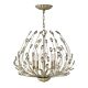 Tulah 5 Light Chandelier Silver Leaf - HK/TULAH5