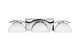 Verve 10.5W LED Triple Bathroom Wall Light Polished Chrome / Warm White - HK/VERVE3 BATH