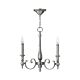 Yorktown 3 Light Chandelier Antique Nickel - HK/YORKTOWN3