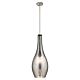Everly 1 Light Pendant Brushed Nickel / Mercury - 42475NIMER