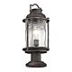 Ashland Bay Pedestal Lantern Weathered Zinc - KL/ASHLANDBAY3/M