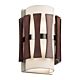 Cirus 2 Light Wall Light Auburn Stained Wood - KL/CIRUS2