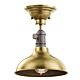 Cobson 1 Light Semi Flush Natural Brass - KL/COBSONTRIO BR