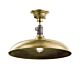 Cobson 1 Light Semi Flush Natural Brass - KL/COBSON/P BR
