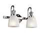 Cora 7W LED Twin Bathroom Wall Light Polished Chrome / Warm White - KL/CORA2 BATH