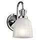 Cora 3.5W LED Single Bathroom Wall Light Polished Chrome / Warm White - KL/CORA1 BATH