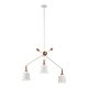 Danika 3 Light Linear Chandelier White - KL/DANIKA3