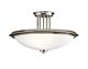 Dreyfus 3 Light Semi Flush Classic Pewter - KL/DREYFUS/SFCLP