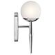 Jasper 3.5W LED Single Bathroom Wall Light Polished Chrome / Warm White - KL/JASPER1 BATH