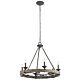 Taulbee 6 Light Chandelier Weathered Zinc - KL/TAULBEE6