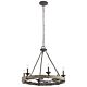 Taulbee 6 Light Chandelier Weathered Zinc - KL/TAULBEE6