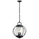 Vandalia 3 Light Chain Lantern Textured Black - KL/VANDALIA8/L