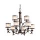 Lacey 9 Light Chandelier Mission Bronze - KL/LACEY9 MB