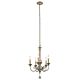 Rosalie 5 Light Mini Chandelier Sterling Gold - KL/ROSALIE/5A