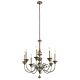 Rosalie 8 Light Chandelier Sterling Gold - KL/ROSALIE8