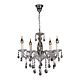 Berlin 5 Light Crystal Chandelier Chrome - 1000064