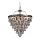 Cascade Medium 6 Light Crystal Basket Archaize Bronze - 1000095