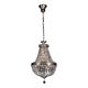 Le Pavillon Small 3 Light Crystal Basket Antique Brass - 1000281