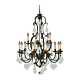 Louis 15th 15 Light Crystal Chandelier Bronze - 1000294
