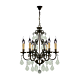 Louis 15th 6 Light Crystal Chandelier Bronze - 1000297