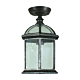 Station Under Eave Light Antique Black IP03 - 1000363