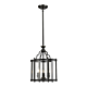 Rutherford 3 Light Small Rod Pendant - Bronze