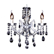 Zurich 3 Light Crystal Chandelier Chrome - 1000606