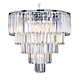 Celestial 5 Tier 10 Light Crystal Pendant Chrome - 1001097