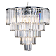 Celestial 5 Tier 10 Light Crystal Pendant Chrome - 1001097