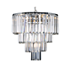 Celestial 4 Tier 5 Light Crystal Pendant Chrome - 1001099