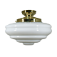 DIY Batten Fix Brass With Chateau Opal Gloss Glass - 3000065