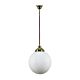 Sliding Canopy Pendant Brass With 10