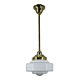 Single Rod Pendant Brass With 8