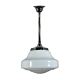 Single Rod Pendant Chrome With Lincoln Schoolhouse Opal Gloss Glass - 3010202