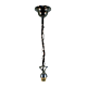 Chain Black Cloth Cord Suspension Chrome - 3016006