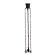 Standard 3 Chain Suspension With Black Cloth Cord Patina - 3026001
