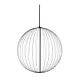 Carbon 10W LED Dimmable 50cm Pendant Black / Warm White - LUX.CARBON.50.BLK