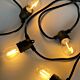 Festoon 10 Meter LED Shatterproof S14 Party Light Kit Black / Warm White - BF10B-E27-240V-1.5WS14