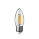 Filament Clear Candle LED 4W E27 Dimmable / Warm White - F427-C35-C-27K