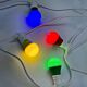 Festoon 20 Meter LED 5W Coloured GLS Party Light Kit White - BF20W-E27-240V-5WA60RGBY