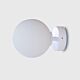 Orb 1 Light Short Arm Wall Light Medium White - LR.i01.54A.WH + LR.A03.M.WH