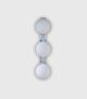 Orb 3 Light Wall Light Medium Chrome - LR.i01.54C.CH + 3xLR.A03.M.WH