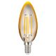 Filament Amber Candle LED 4W E14 Dimmable / Warm White - LCAN4WCSESWWDA