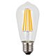 Filament ST64 LED 8W E27 Dimmable / Cool White - LST648WES40D