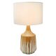 Martha Ceramic Table Lamp Yellow / White - LL-27-0062Y